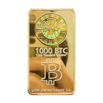Load image into Gallery viewer, Trump 1000 Bitcoins Gold Bar