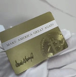 Load image into Gallery viewer, Commemorate Trump Crypto President Gold Card