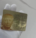 Load image into Gallery viewer, Commemorate Trump Crypto President Gold Card