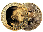 Load image into Gallery viewer, TRUMP FIRST EDITION GOLD BITCOIN COIN