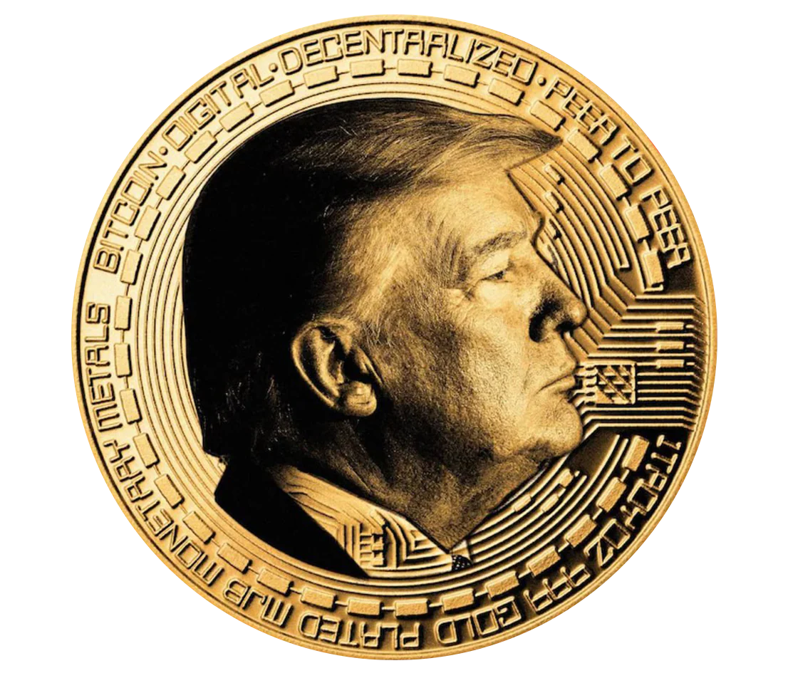 TRUMP FIRST EDITION GOLD BITCOIN COIN